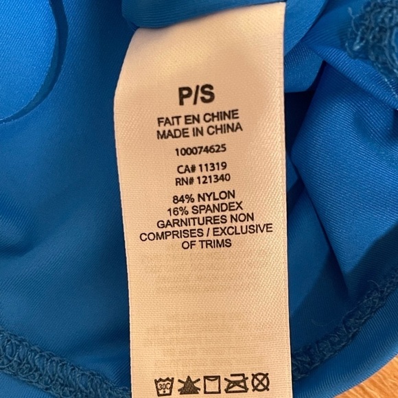 Garage blue bungee strap tube top - Picture 3 of 4